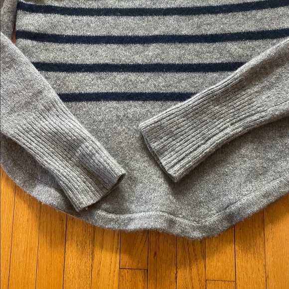 Jigsaw Montmartre Cashmere Stripe Funnel Neck - Picture 6 of 9